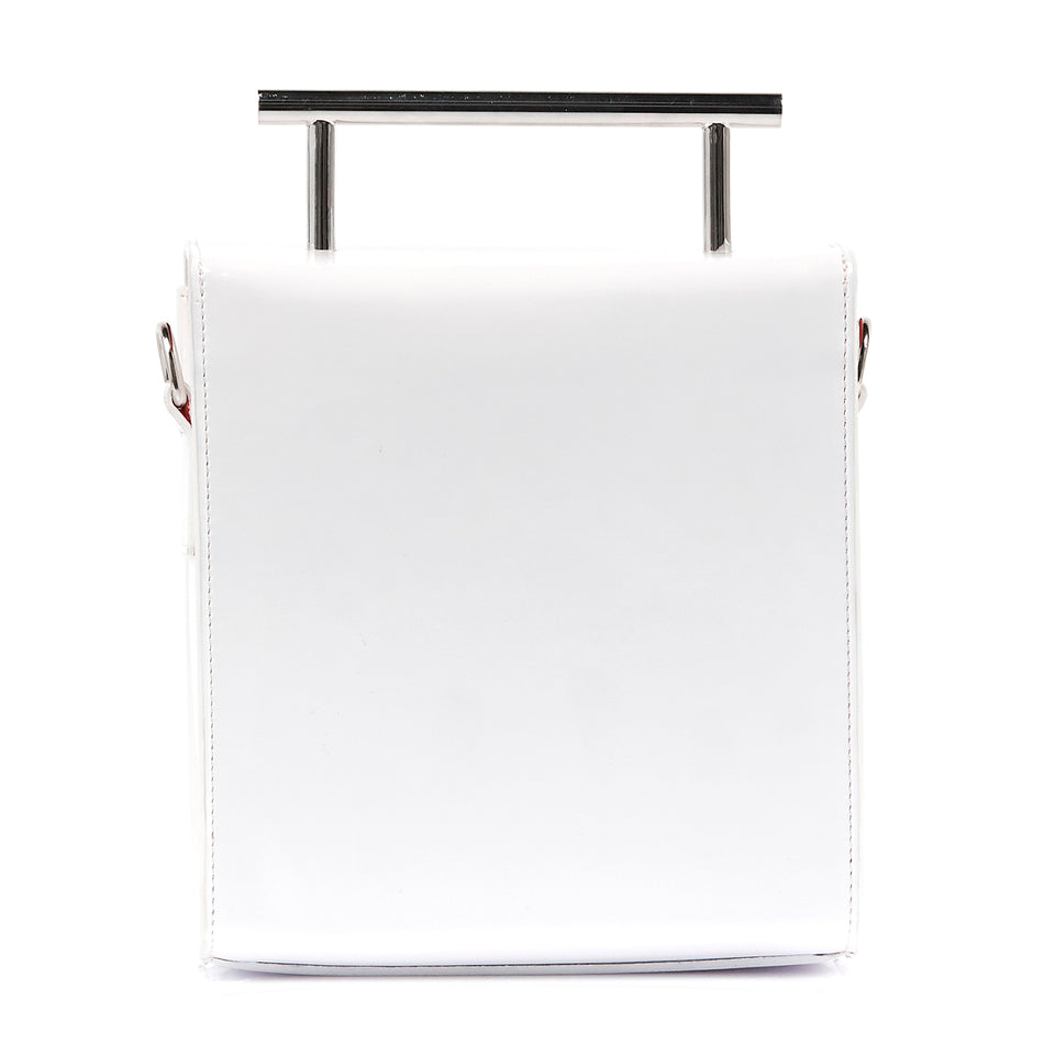 Box Bag White Patent