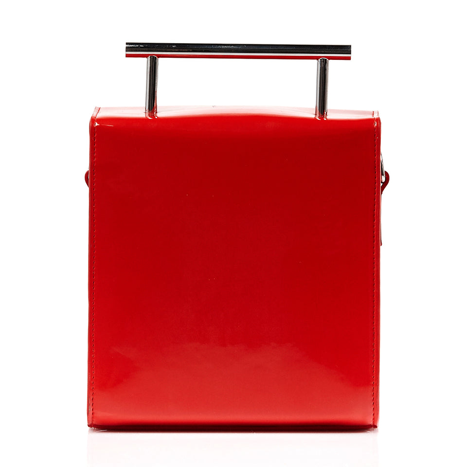 Box Bag Red Patent