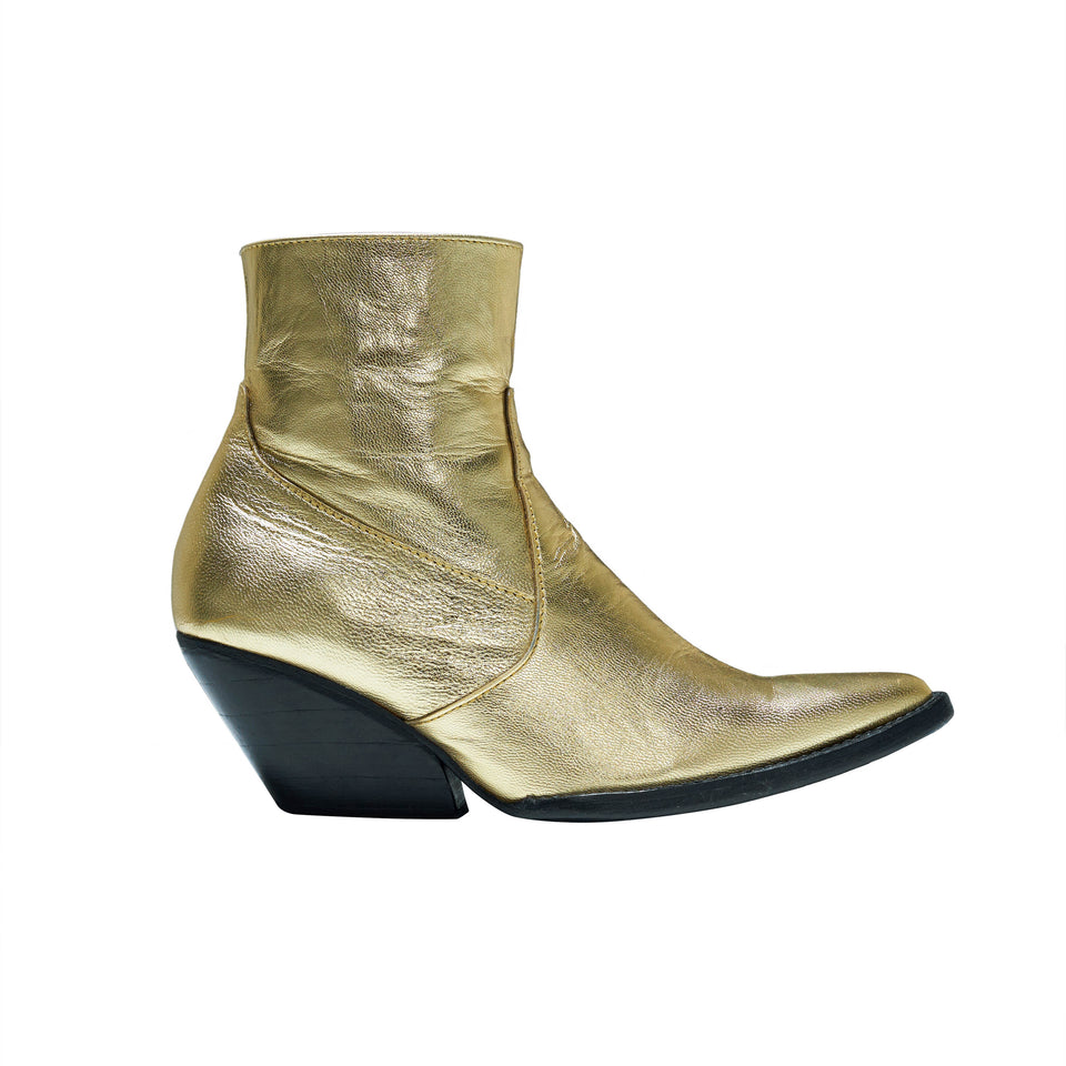 WESTERN BOOT- GOLD