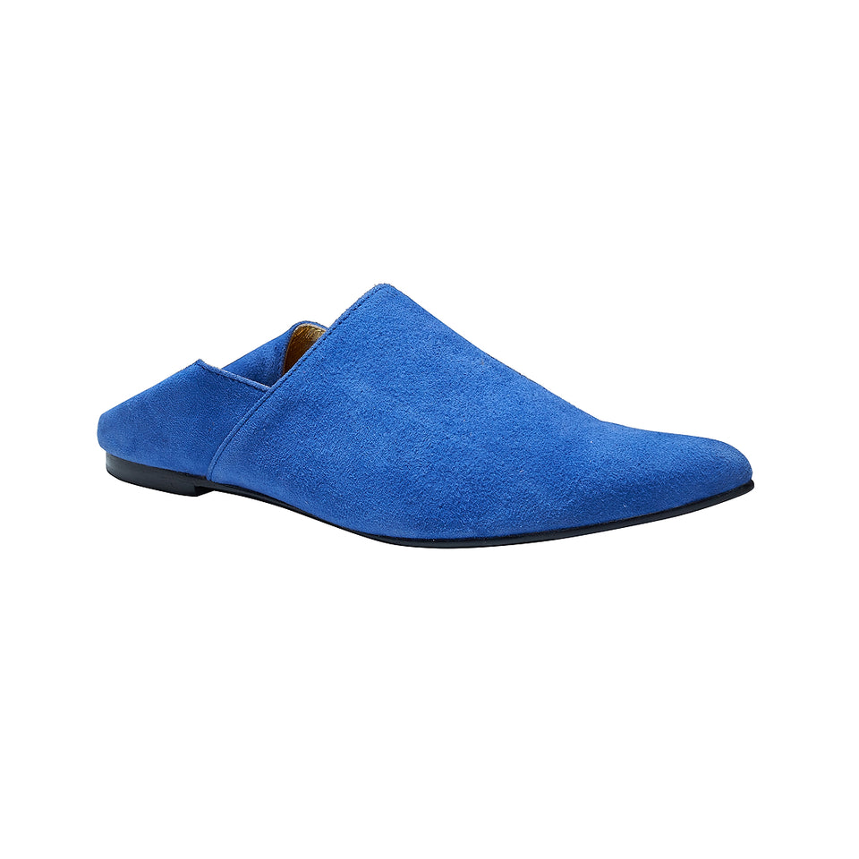 Moroccan Slipper - Cobalt