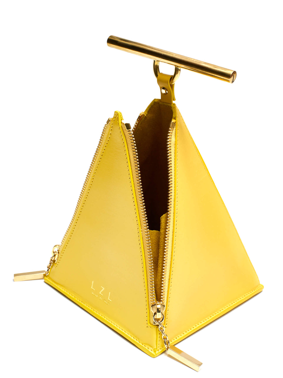 LZL Pyramid Bag 002 Yellow - Inside